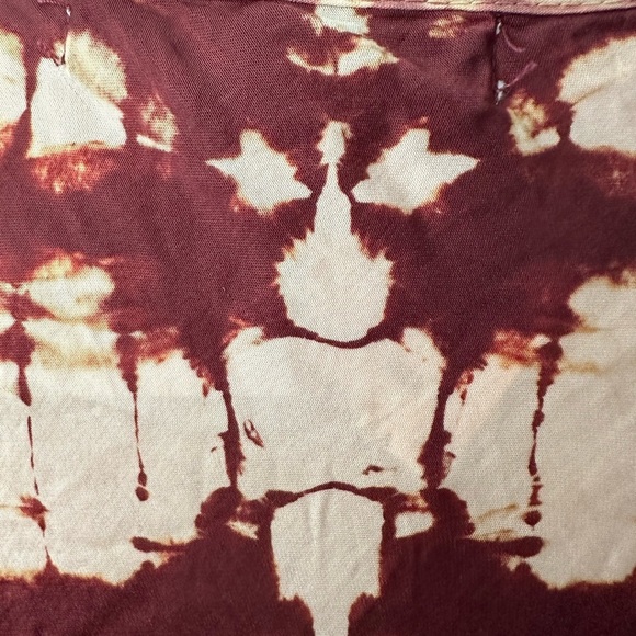 Young Fabulous & Broke Tie Dye Sleeveless Shirt Red Peach Womens XS NWT - Picture 4 of 7